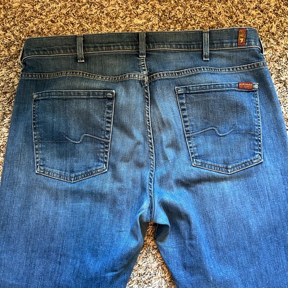 7 For All Mankind Luxe Performance Men’s Austyn Relaxed Straight Jean - Picture 8 of 8